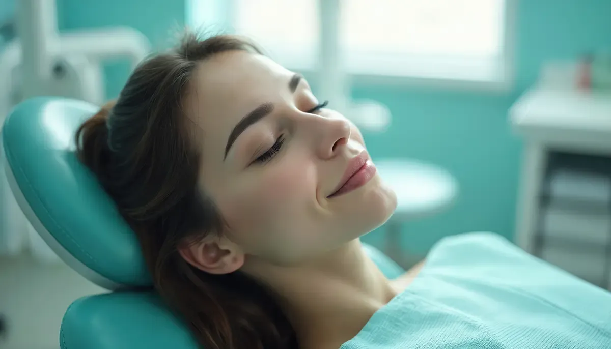 A patient sleeping during dental care at Waikiki Dental in Roseville, CA